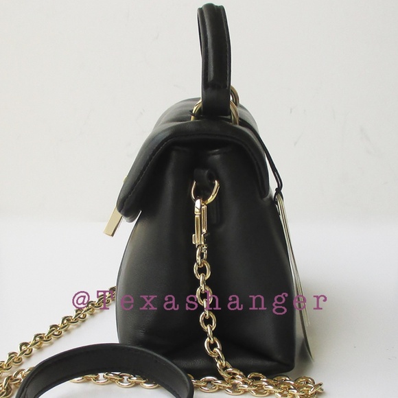 Poppy Mini Handbag - Black & Gold | Cambridge Satchel NWT Ted Baker Poppy Mini Satchel Bag Black Ocean
